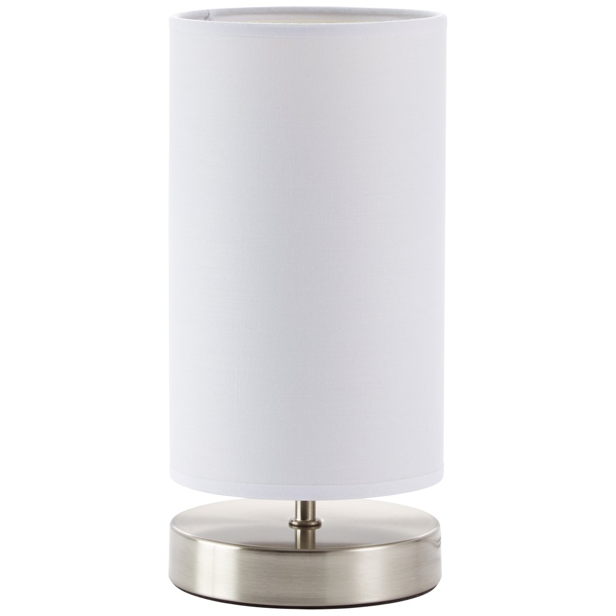 Clarie 25cm Chrome lampe de table De Brilliant - La lampe est dotée d'un interrupteur à courant moyen pratique et d'une longueur de câble de 1,5 m.