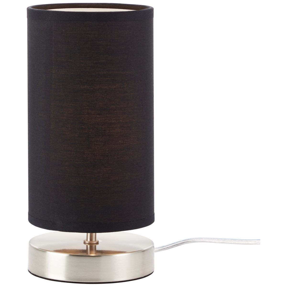 Clarie 25cm Chrome lampe de table De Brilliant - La lampe est dot&eacute;e d'un interrupteur &agrave; courant moyen pratique et d'une longueur de c&acirc;ble de 1,5 m.