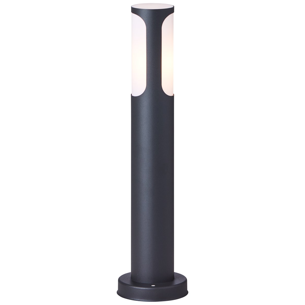 Gap 50cm anthracite bornes De Brilliant - La lampe est prot&eacute;g&eacute;e contre les projections d'eau selon IP44 et convient donc &agrave; une utilisation en ext&eacute;rieur, m&ecirc;me avec une protection limit&eacute;e contre les intemp&eacute;ries.