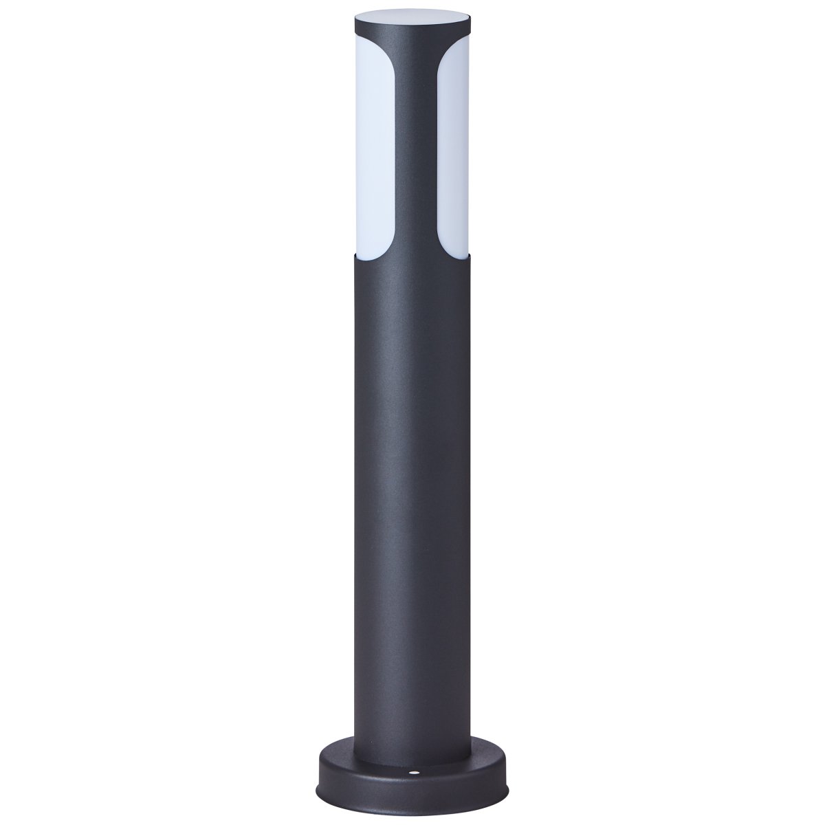 Gap 50cm anthracite bornes De Brilliant - La lampe est prot&eacute;g&eacute;e contre les projections d'eau selon IP44 et convient donc &agrave; une utilisation en ext&eacute;rieur, m&ecirc;me avec une protection limit&eacute;e contre les intemp&eacute;ries.