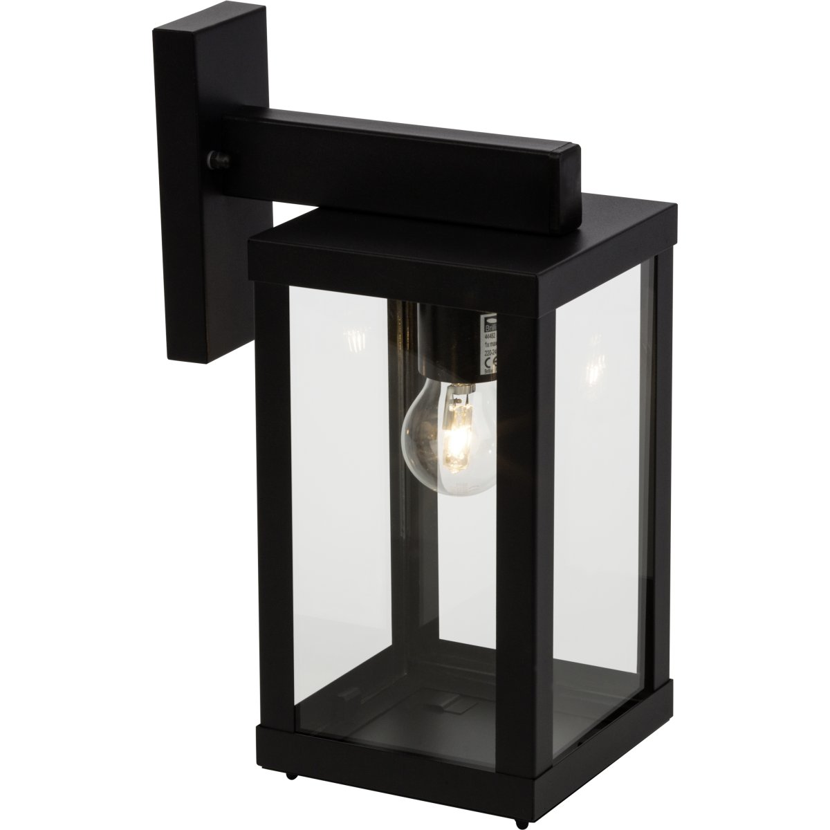 Gaia Noir lampe d’extérieur De Brilliant - L'applique murale d'ext&eacute;rieur Gaia est id&eacute;ale pour un &eacute;clairage fonctionnel et atmosph&eacute;rique de votre porte d'entr&eacute;e ou de votre fa&ccedil;ade.