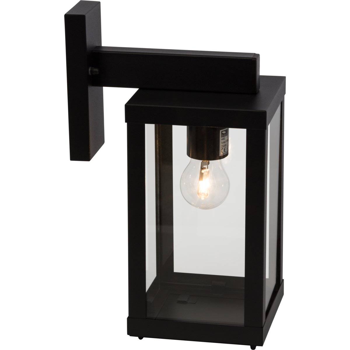 Gaia Noir lampe d’extérieur De Brilliant - L'applique murale d'ext&eacute;rieur Gaia est id&eacute;ale pour un &eacute;clairage fonctionnel et atmosph&eacute;rique de votre porte d'entr&eacute;e ou de votre fa&ccedil;ade.