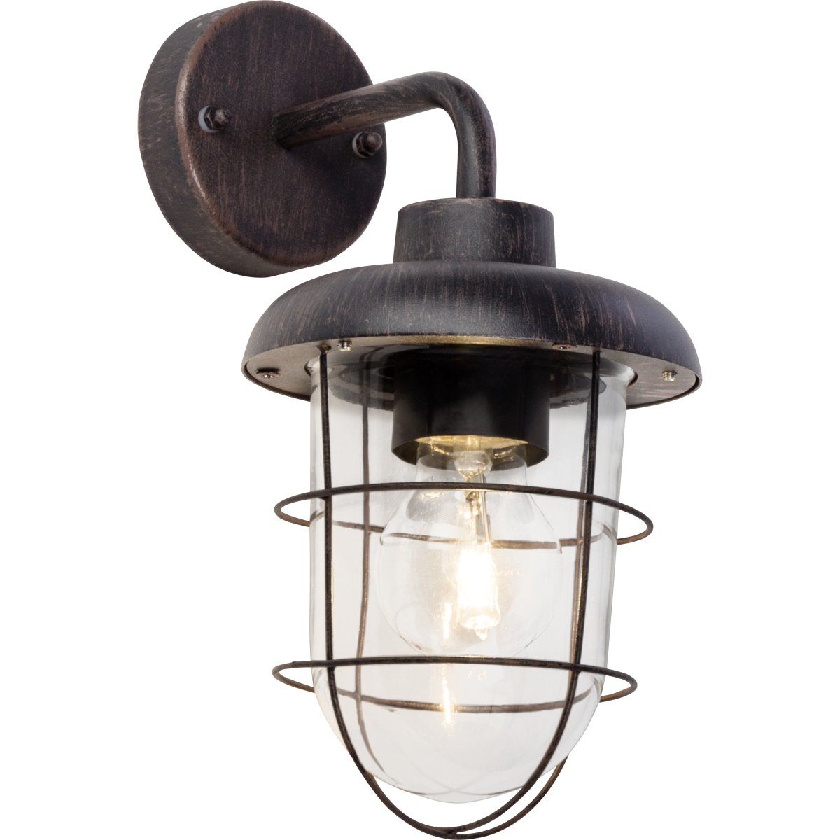 Carlisle Rouiller lampe d’extérieur De Brilliant - L'applique murale Carlisle est une solution id&eacute;ale pour &eacute;clairer les entr&eacute;es ou les portes-fen&ecirc;tres et assurer la s&eacute;curit&eacute; lors des soir&eacute;es sombres.