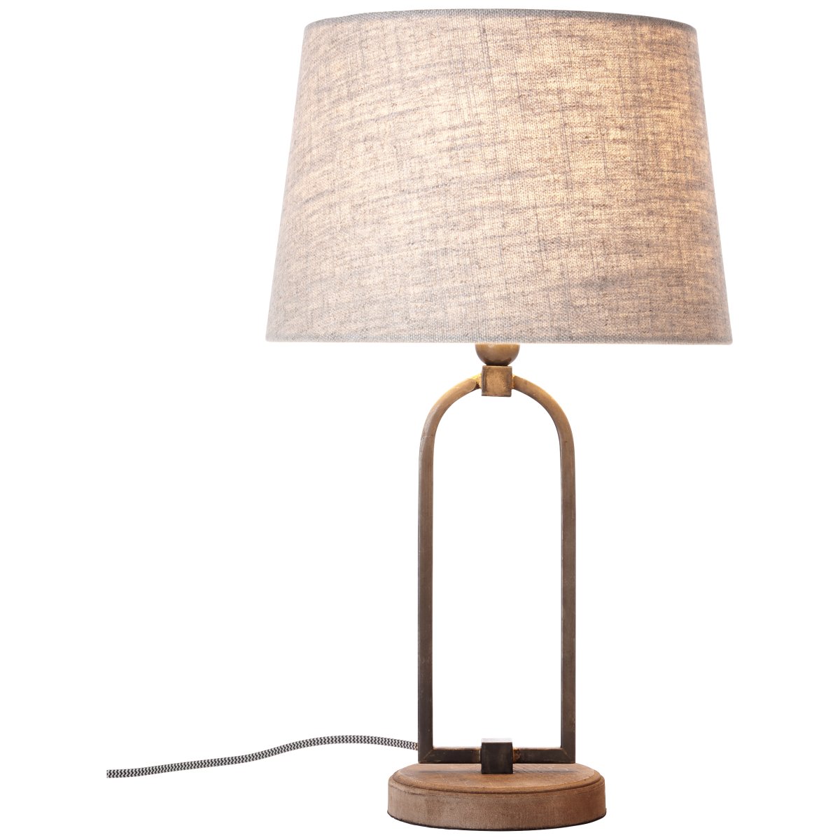 Sora 50cm Beige lampe de table De Brilliant - Pour une utilisation pratique, la lampe est équipée d'un interrupteur à cordon et le câble de connexion mesure environ 1,8 mètre de long.