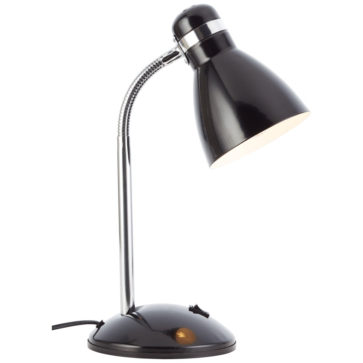 Allison 34cm Noir lampe de bureau De Brilliant - La lampe est dotée d'un interrupteur à bascule intégré qui permet de l'allumer et de l'éteindre facilement.