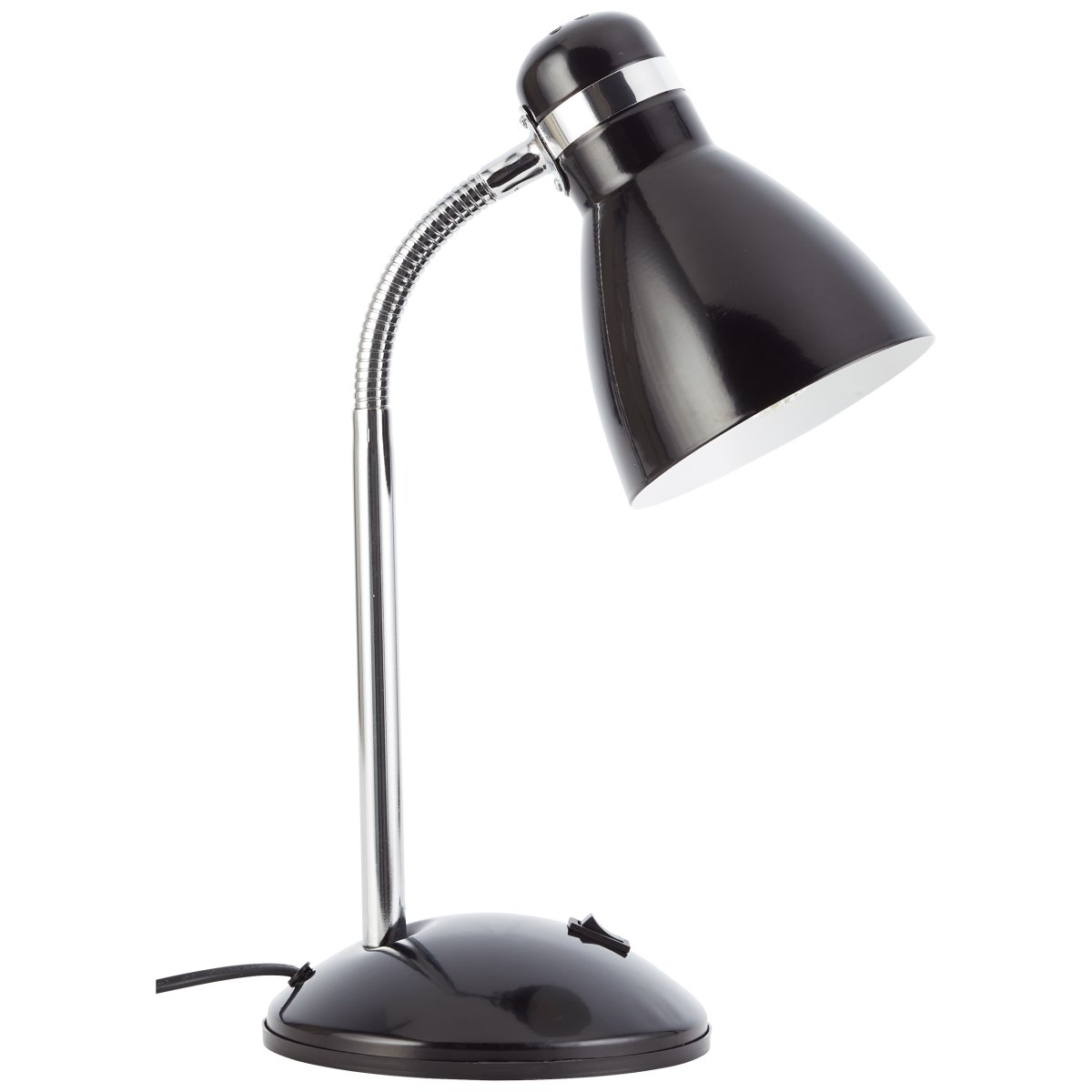 Allison 34cm Noir lampe de bureau De Brilliant - La lampe est dotée d'un interrupteur à bascule intégré qui permet de l'allumer et de l'éteindre facilement.