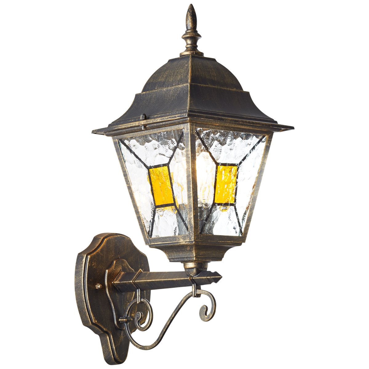 Janel Noir antique lampe d’extérieur De Brilliant - Grâce à la classe de protection IP44, il est protégé contre les projections d'eau et convient donc à une utilisation en extérieur.