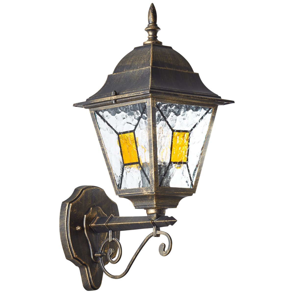 Janel Noir antique lampe d’extérieur De Brilliant - Grâce à la classe de protection IP44, il est protégé contre les projections d'eau et convient donc à une utilisation en extérieur.