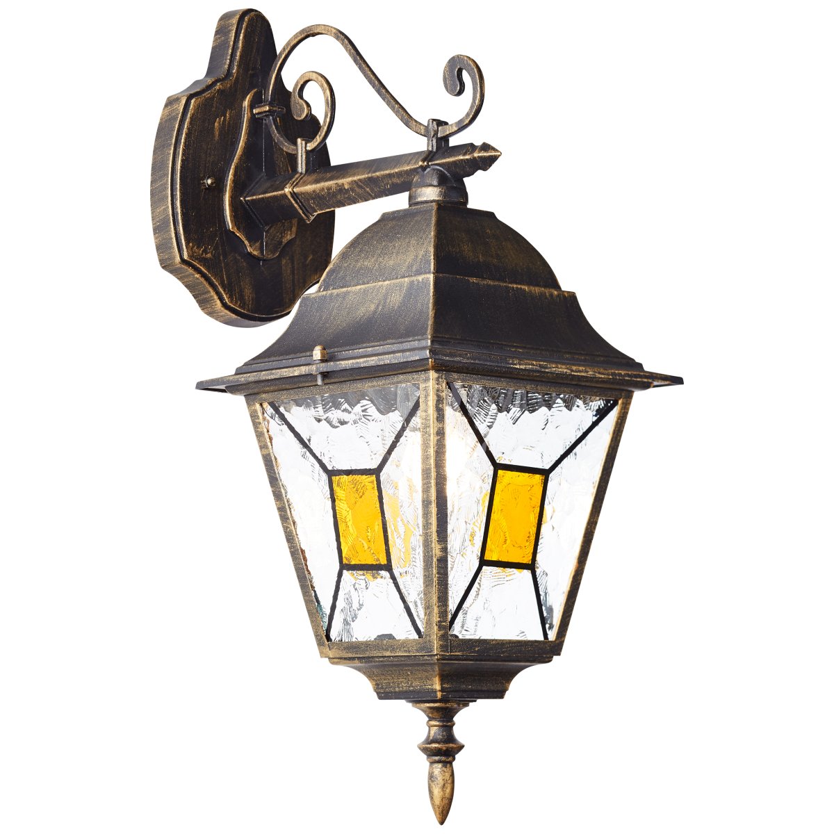 Janel Noir antique lampe d’extérieur De Brilliant - Grâce à la classe de protection IP44, il est protégé contre les projections d'eau et convient donc à une utilisation en extérieur.