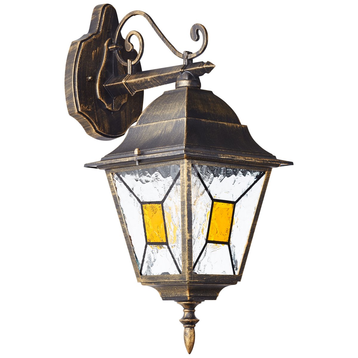 Janel Noir antique lampe d’extérieur De Brilliant - Grâce à la classe de protection IP44, il est protégé contre les projections d'eau et convient donc à une utilisation en extérieur.