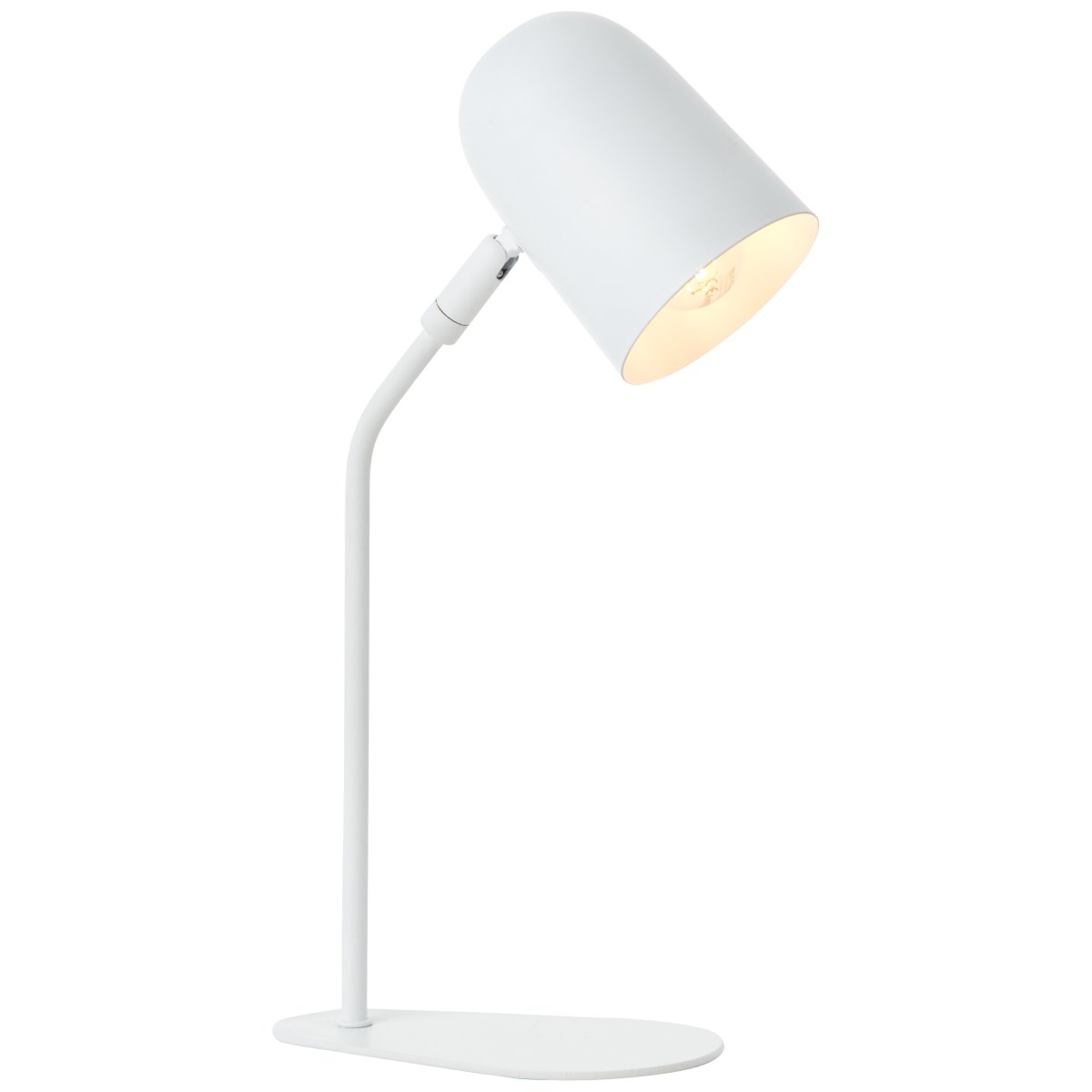Tong 38cm Blanc mat lampe de bureau De Brilliant - La lampe de table Tong fournit une lumi&egrave;re agr&eacute;able pour travailler, lire ou comme &eacute;clairage d&eacute;coratif dans n'importe quelle pi&egrave;ce.