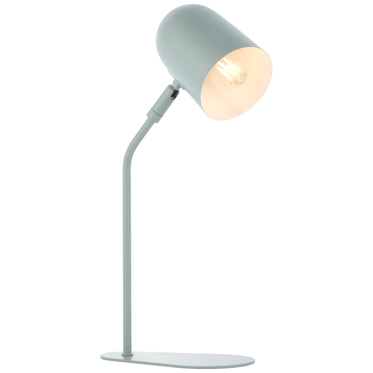 Tong 38cm Vert mat lampe de bureau De Brilliant - La lampe de table Tong fournit une lumi&egrave;re agr&eacute;able pour travailler, lire ou comme &eacute;clairage d&eacute;coratif dans n'importe quelle pi&egrave;ce.