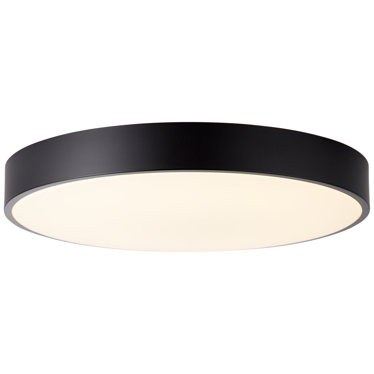 Slimline Ø50 Noir plafonnier De Brilliant - Pour un contr&ocirc;le facile, une t&eacute;l&eacute;commande est incluse, qui peut &ecirc;tre utilis&eacute;e pour r&eacute;gler &agrave; la fois la luminosit&eacute; et la temp&eacute;rature de couleur.