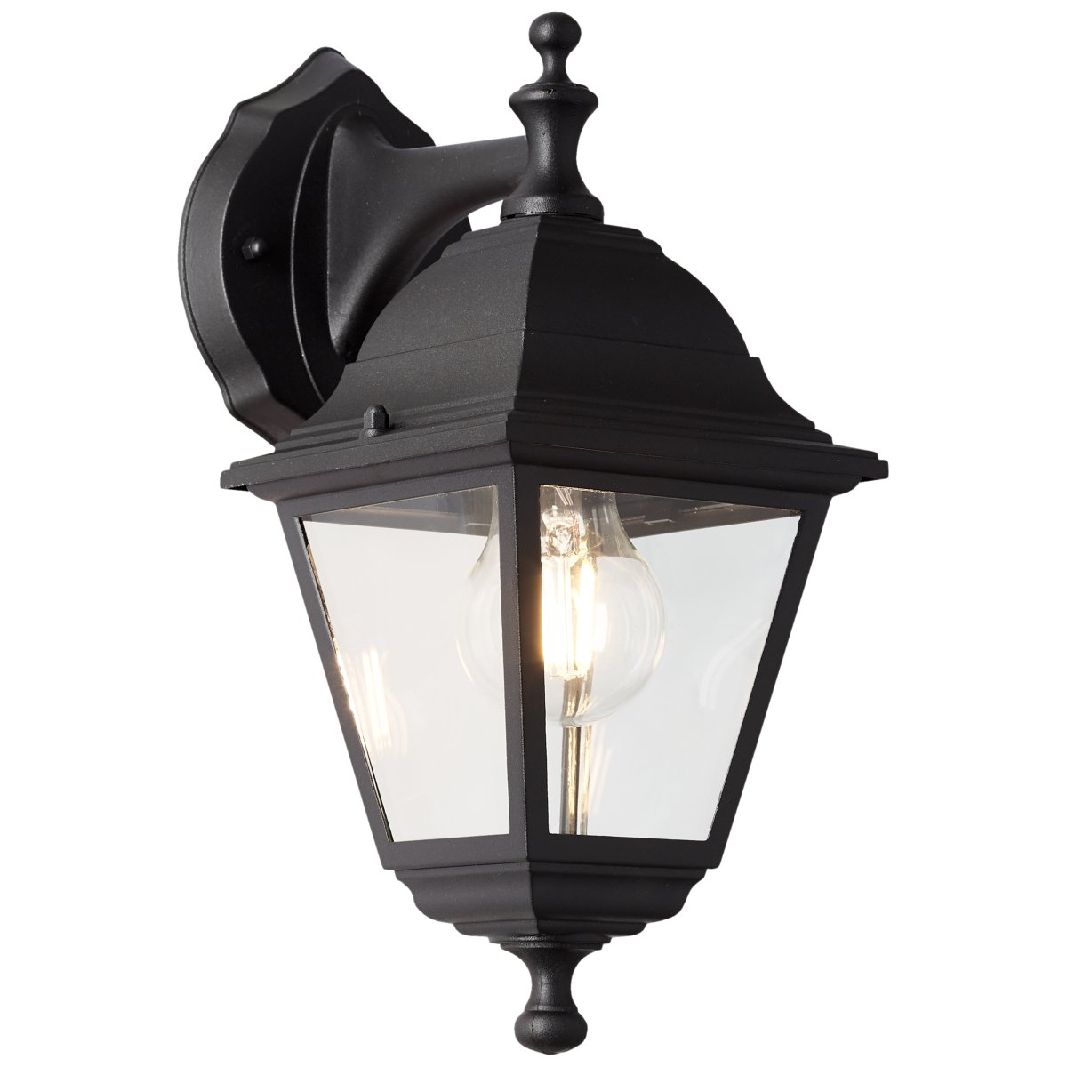 Nissie Noir lampe d’extérieur De Brilliant - Avec un indice de protection IP44, la lampe est protégée contre les projections d'eau et est idéale pour une utilisation en extérieur, même sur le toit.