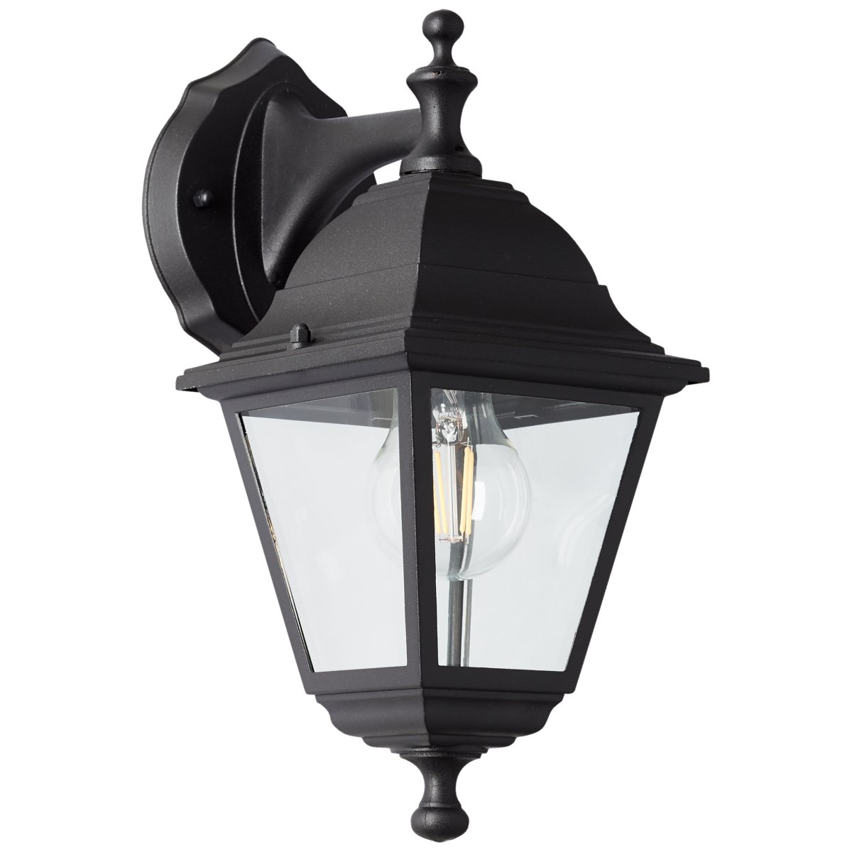 Nissie Noir lampe d’extérieur De Brilliant - Avec un indice de protection IP44, la lampe est protégée contre les projections d'eau et est idéale pour une utilisation en extérieur, même sur le toit.