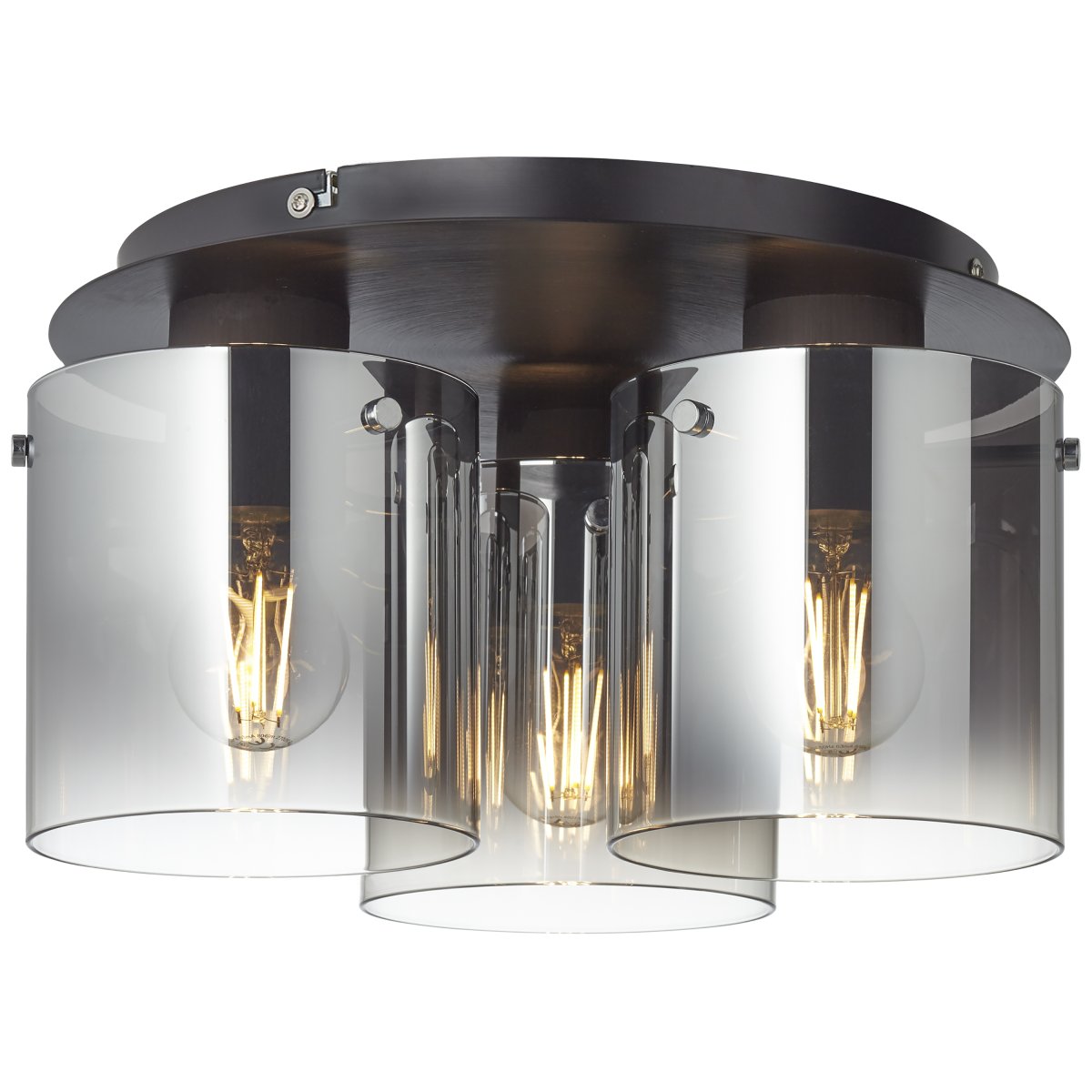 Beth Ø35 Couleur fumée plafonnier De Brilliant - L'élégant plafonnier Beth crée une lumière douce et accueillante.