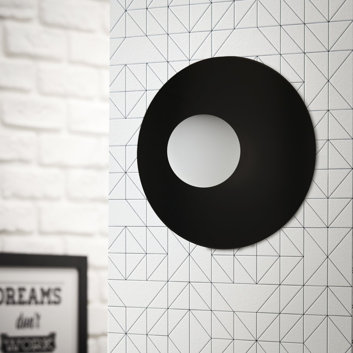 Zon Ø30 Noir plafonnier De Brilliant - 