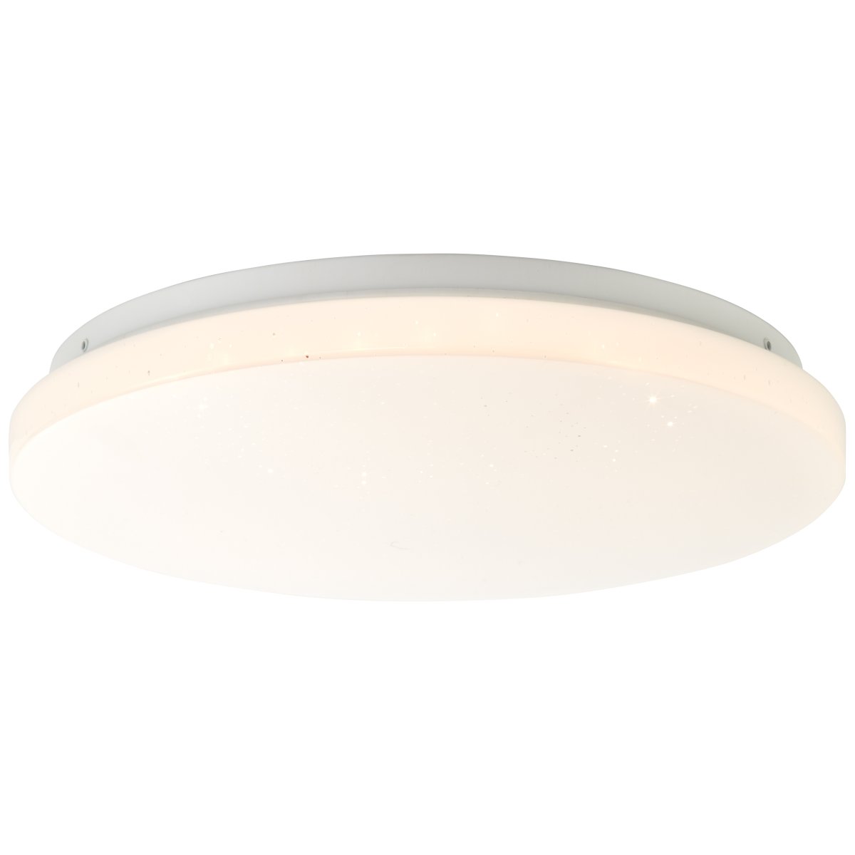 Farica Starry Ø30 Blanc chaud plafonnier De Brilliant - La lampe pr&eacute;sente un effet ciel &eacute;toil&eacute;, avec de petits points transparents sur l'abat-jour ressemblant &agrave; des &eacute;toiles brillantes, ce qui la rend id&eacute;ale pour les chambres et les chambres d'enfants.