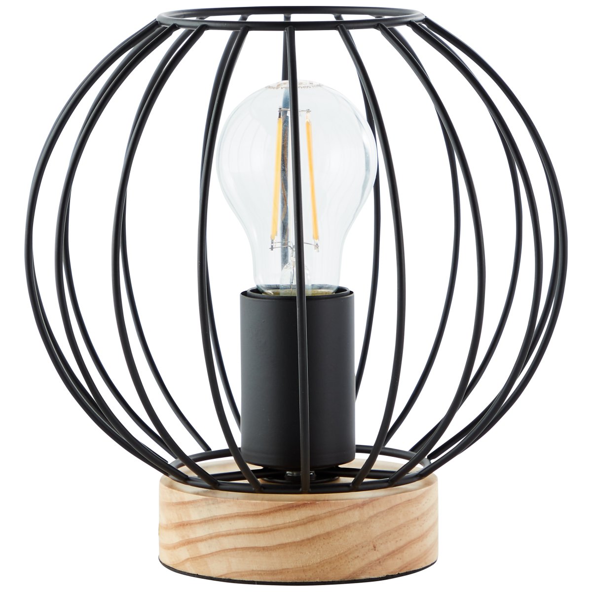 Sorana 20cm Noir lampe de table De Brilliant - La lampe de table Sorana s'int&egrave;gre dans de nombreuses pi&egrave;ces, que ce soit comme &eacute;clairage d'ambiance dans le salon ou comme accent d&eacute;coratif.