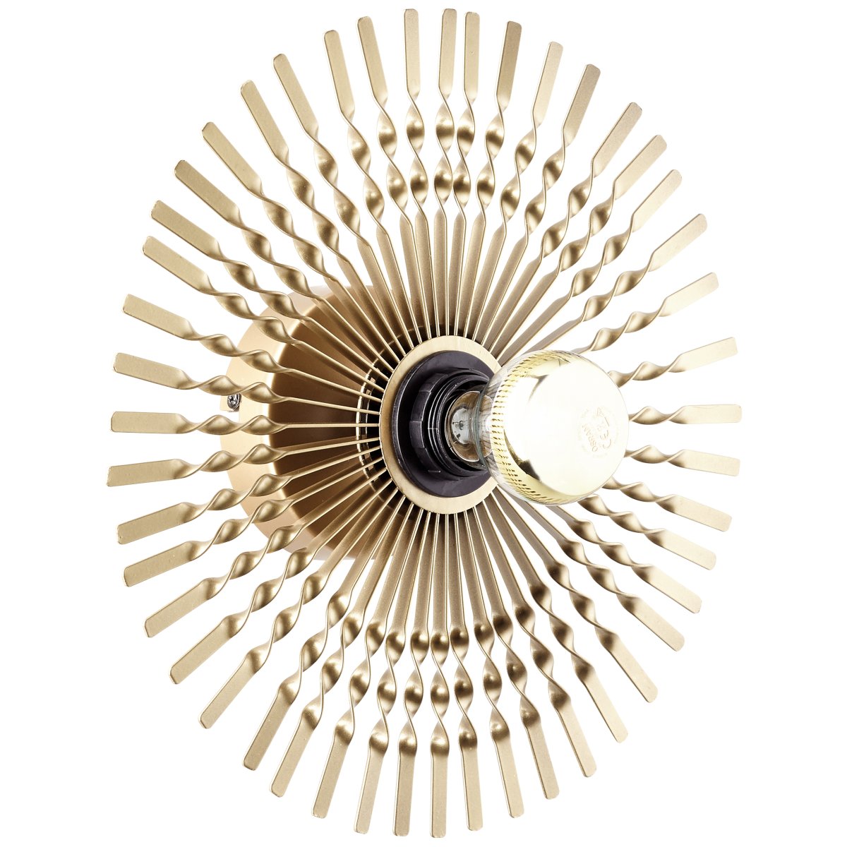Mendoza Ø33 Or applique murale De Brilliant - L'applique murale exclusive Mendoza est un véritable élément de design en forme de soleil qui ajoutera une touche élégante et glamour à votre intérieur.