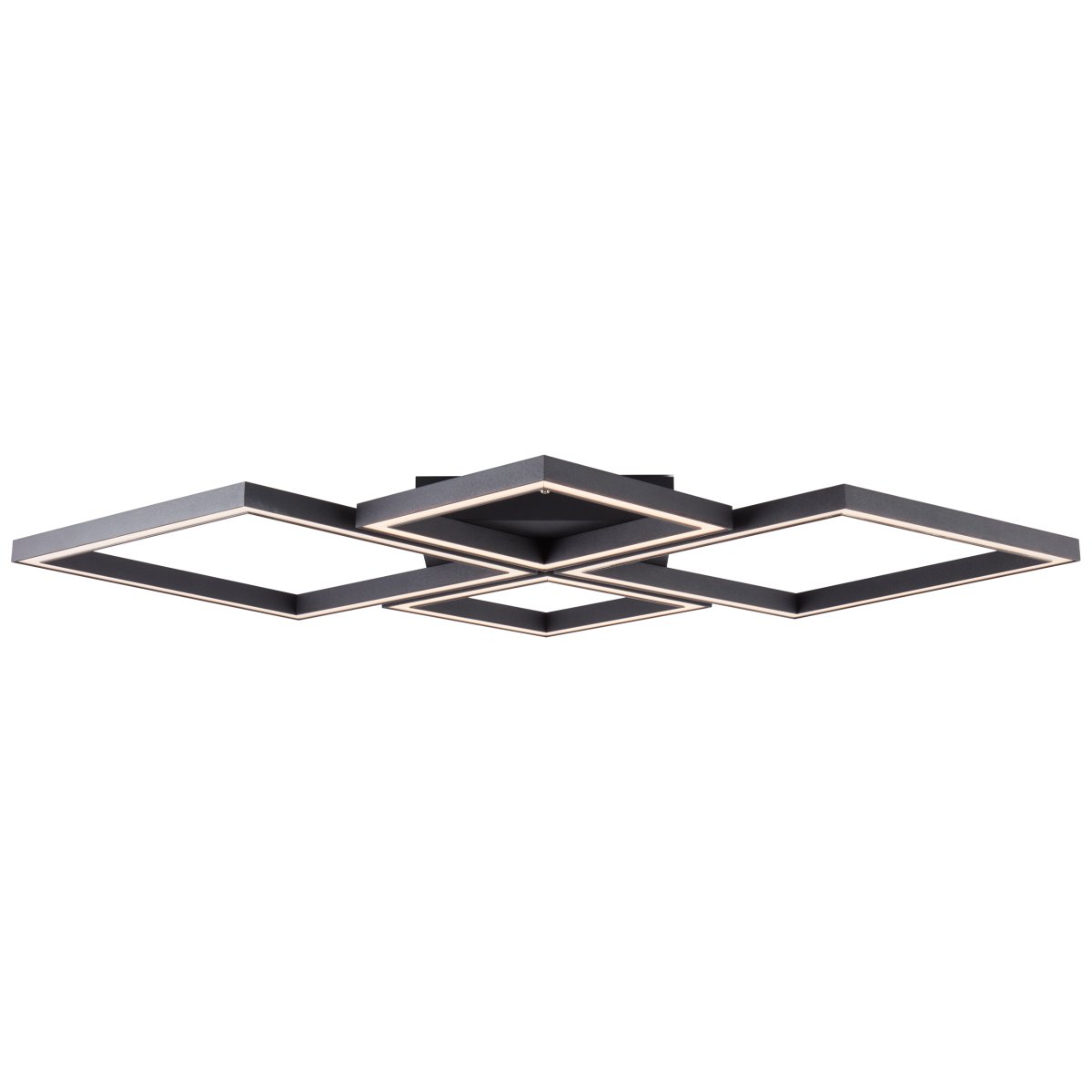 Quon 86cm Noir plafonnier De Brilliant - La température de couleur de la lampe peut être réglée de 2700 K (blanc chaud) à 6200 K (blanc lumière du jour) pour s'adapter aux différents besoins d'éclairage.
