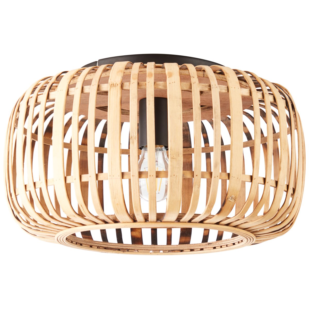 Woodrow Ø40 Nature plafonnier De Brilliant - La lampe diffuse une lumi&egrave;re chaude et agr&eacute;able et cr&eacute;e une atmosph&egrave;re agr&eacute;able dans la pi&egrave;ce.