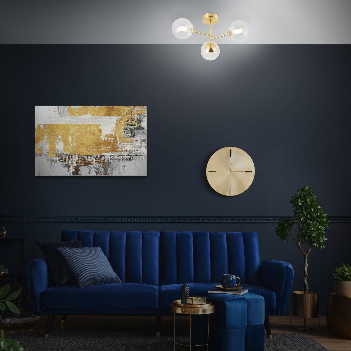 Gitse Ø50 Or mat lampe de salle de bain De Brilliant - 