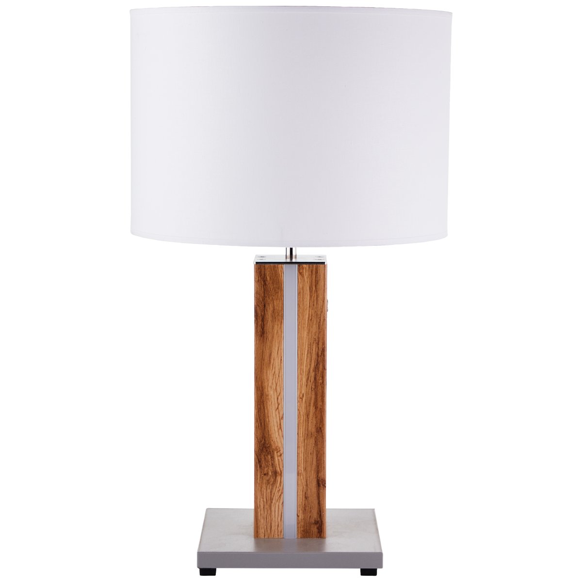 Magnus 55cm Bois clair lampe de table De Brilliant - La lampe de table Magnus allie fonctionnalit&eacute; et style avec son pied en bois, dot&eacute; d'un &eacute;clairage LED int&eacute;gr&eacute; &agrave; intensit&eacute; variable avec une lumi&egrave;re blanche chaude.
