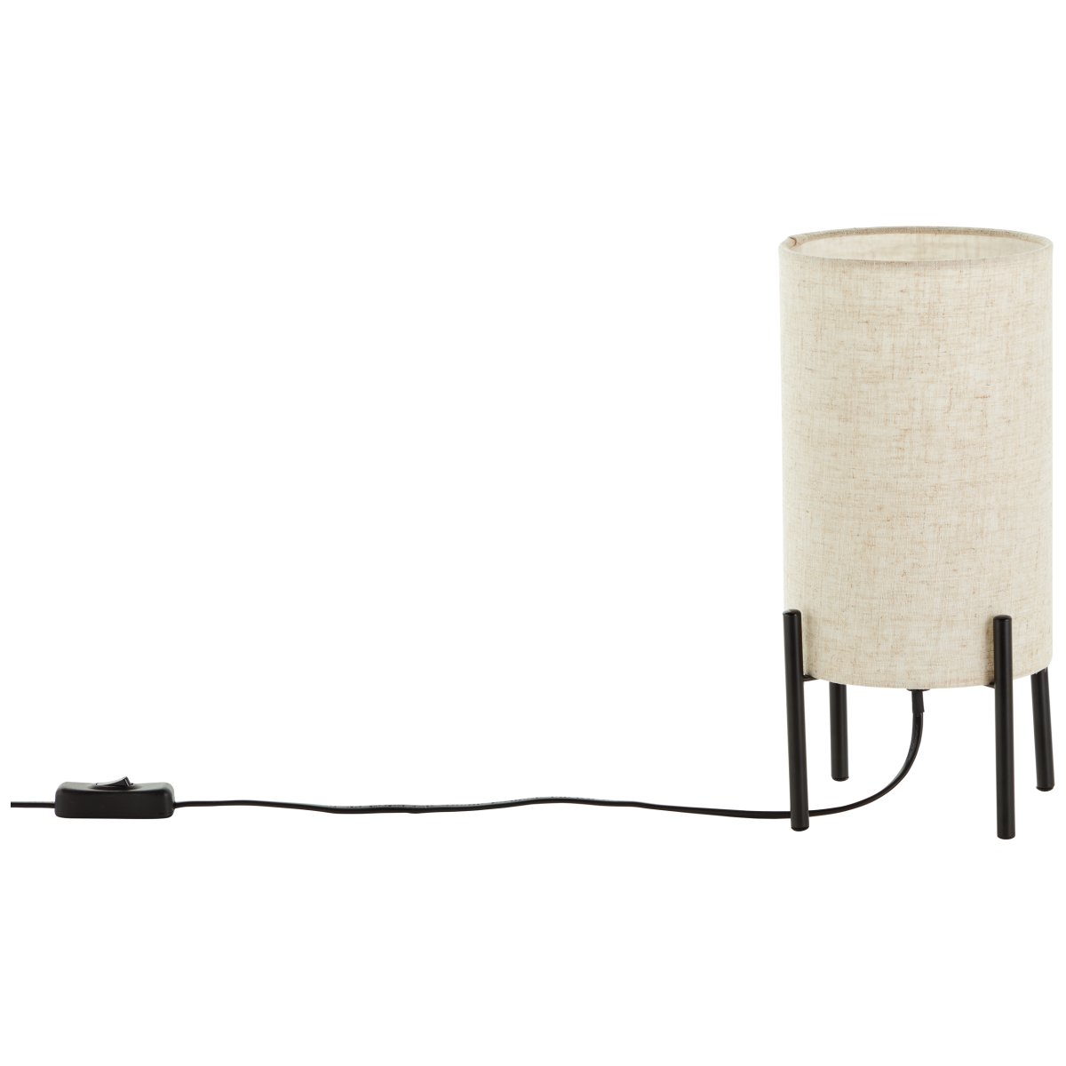 Fairhill 30cm Beige lampe de table De Brilliant - Son tissu textile de haute qualité offre une lumière chaude et agréable, tandis que le design classique transmet une sensation d'harmonie et de confort.