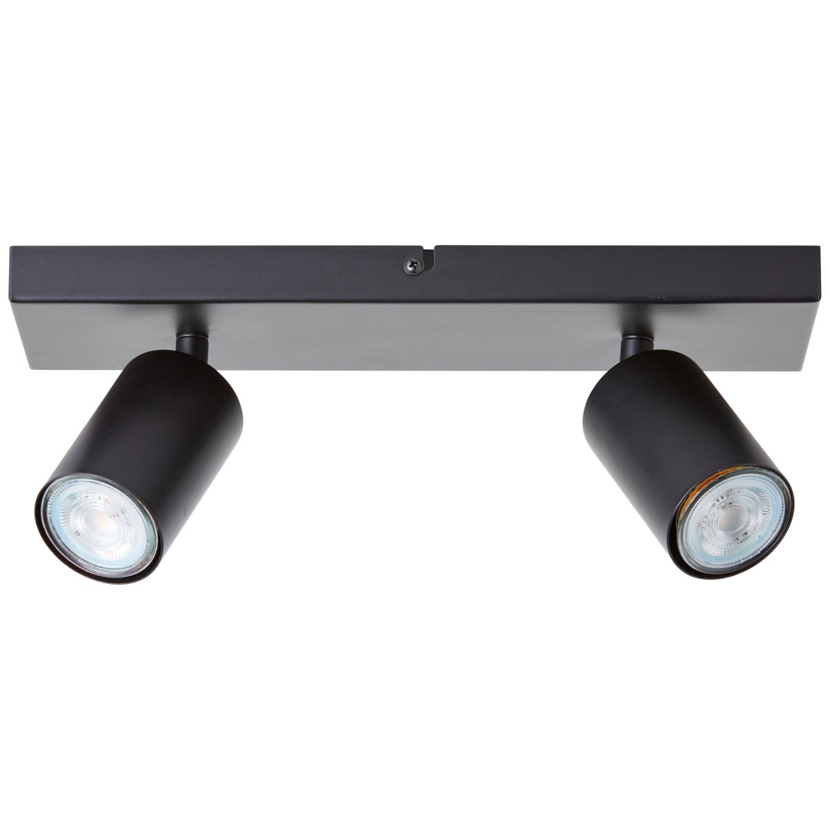 Jello 2 Noir mat spot De Brilliant - Le métal noir mat offre un look moderne, tandis que les têtes de lampe réglables permettent de diriger facilement la lumière pour éclairer des zones spécifiques de la pièce.