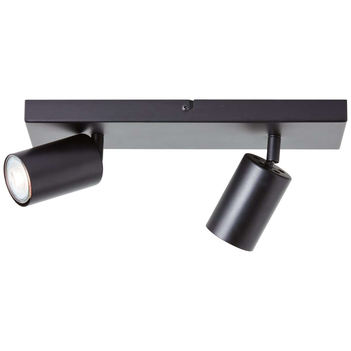 Jello 2 Noir mat spot De Brilliant - Le métal noir mat offre un look moderne, tandis que les têtes de lampe réglables permettent de diriger facilement la lumière pour éclairer des zones spécifiques de la pièce.
