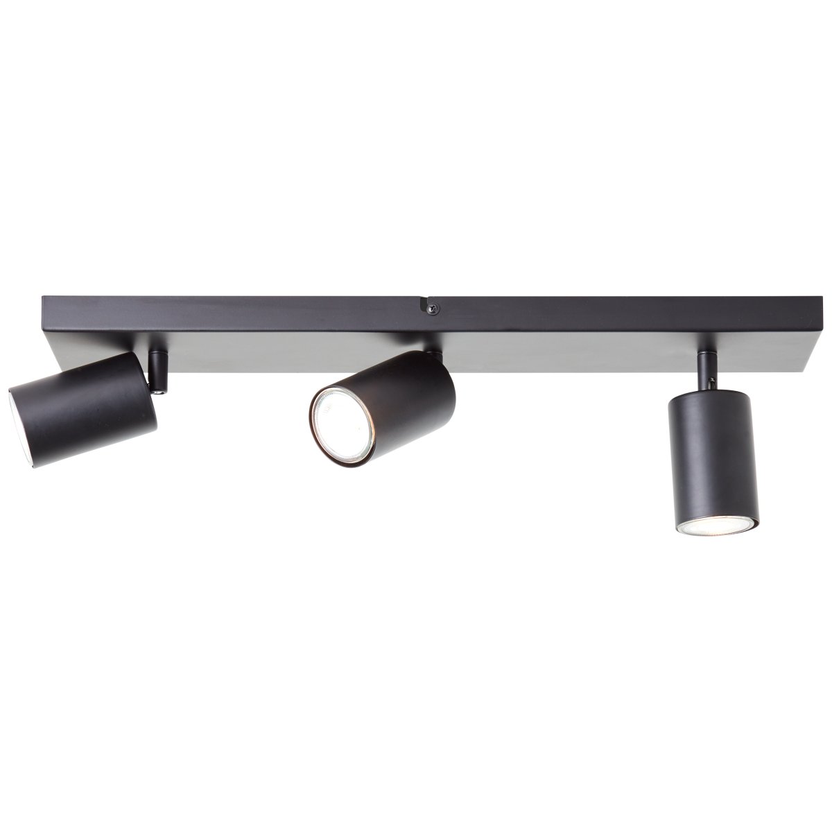 Jello 3 Noir mat spot De Brilliant - Le métal noir mat offre un look moderne, tandis que les têtes de lampe réglables permettent de diriger facilement la lumière pour éclairer des zones spécifiques de la pièce.