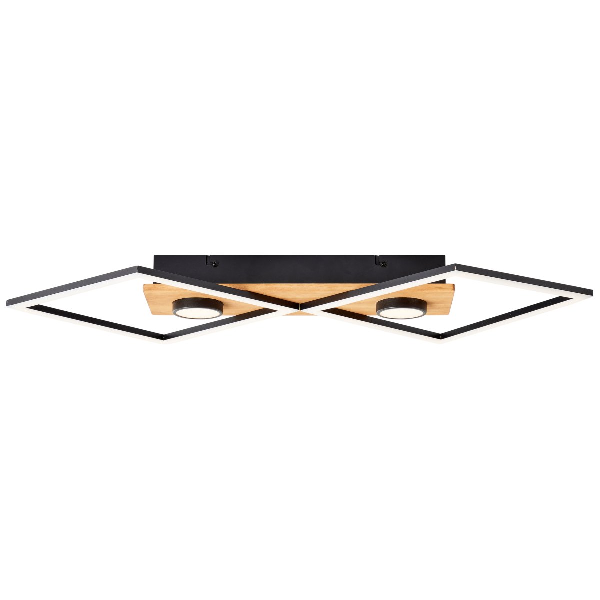 Woodbridge 70cm Bois plafonnier De Brilliant - La lumi&egrave;re est &eacute;quip&eacute;e d'un variateur &agrave; 3 niveaux, qui est contr&ocirc;l&eacute; via un interrupteur mural standard, permettant un r&eacute;glage pratique de la luminosit&eacute; selon les besoins.