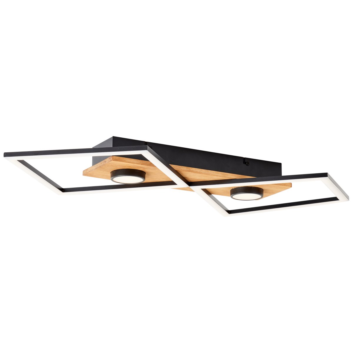 Woodbridge 70cm Bois plafonnier De Brilliant - La lumi&egrave;re est &eacute;quip&eacute;e d'un variateur &agrave; 3 niveaux, qui est contr&ocirc;l&eacute; via un interrupteur mural standard, permettant un r&eacute;glage pratique de la luminosit&eacute; selon les besoins.
