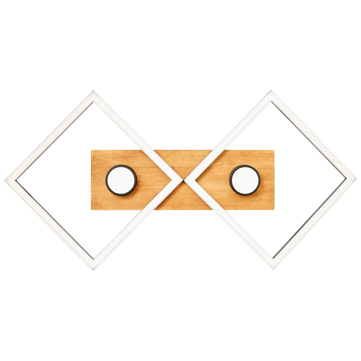 Woodbridge 70cm Bois plafonnier De Brilliant - La lumi&egrave;re est &eacute;quip&eacute;e d'un variateur &agrave; 3 niveaux, qui est contr&ocirc;l&eacute; via un interrupteur mural standard, permettant un r&eacute;glage pratique de la luminosit&eacute; selon les besoins.
