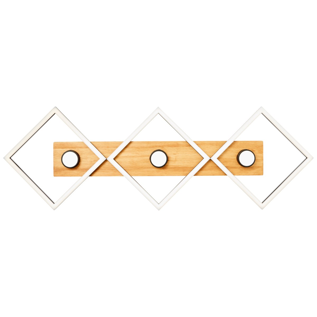 Woodbridge 106cm Bois plafonnier De Brilliant - La lumi&egrave;re est &eacute;quip&eacute;e d'un variateur &agrave; 3 niveaux, qui est contr&ocirc;l&eacute; via un interrupteur mural standard, permettant un r&eacute;glage pratique de la luminosit&eacute; selon les besoins.