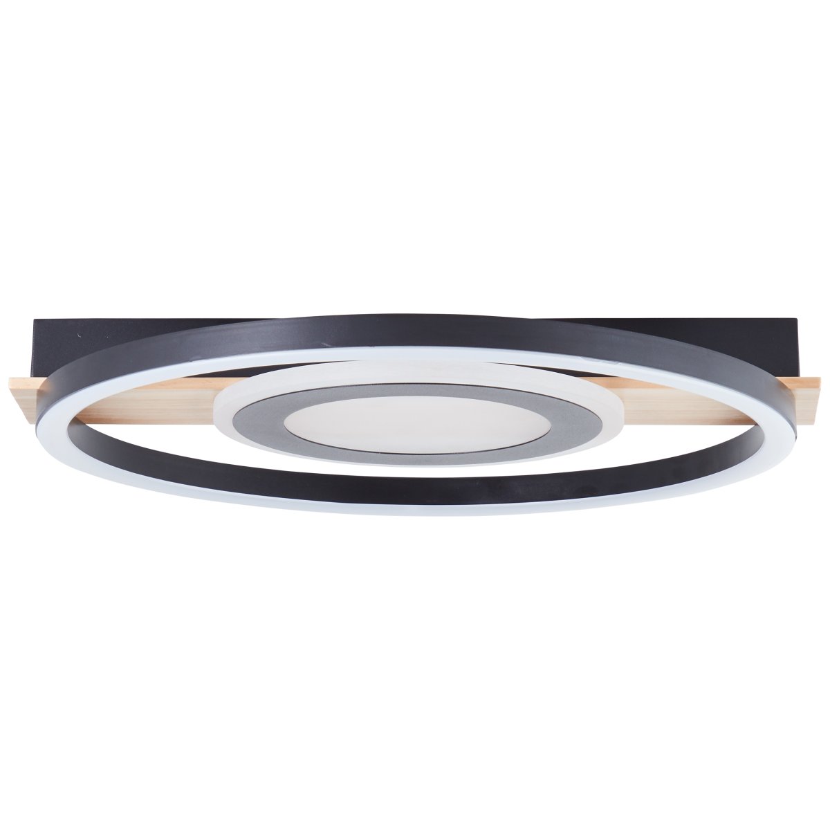 Maureen 40cm Noir plafonnier De Brilliant - Avec une technologie LED &eacute;conome en &eacute;nergie et une luminosit&eacute; de 2900 lumens, il est suffisamment lumineux pour servir de seule source de lumi&egrave;re dans les pi&egrave;ces de taille moyenne.