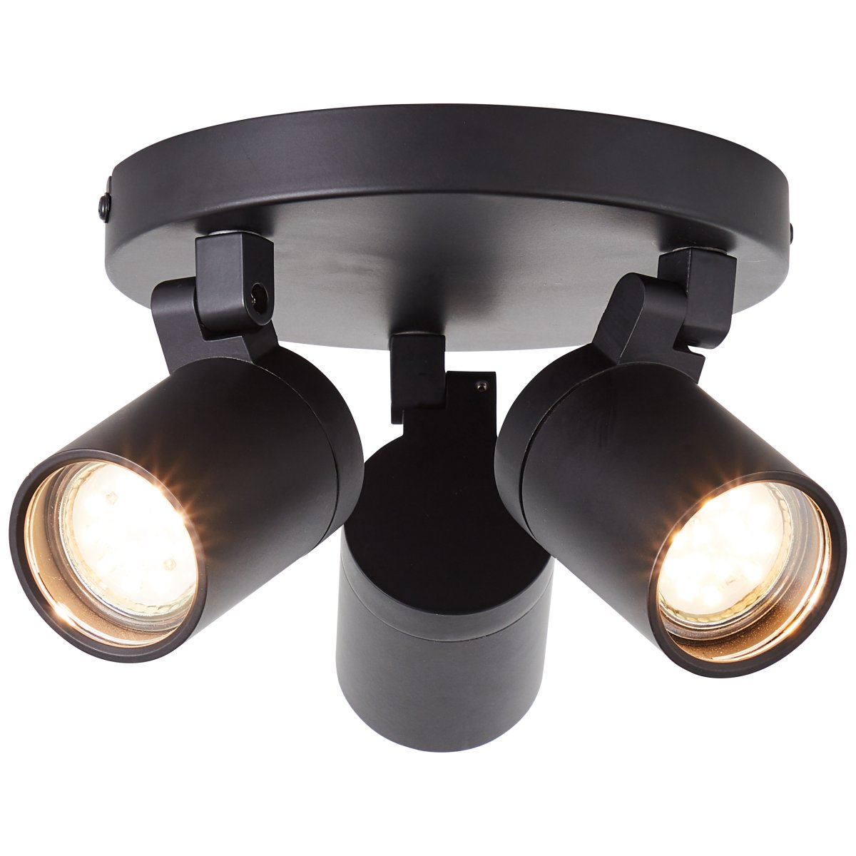 Alessia Ø18 Noir mat lampe de salle de bain De Brilliant - Grâce à son indice de protection IP44, il est idéal pour une utilisation dans la salle de bain, où il allie style et fonctionnalité.