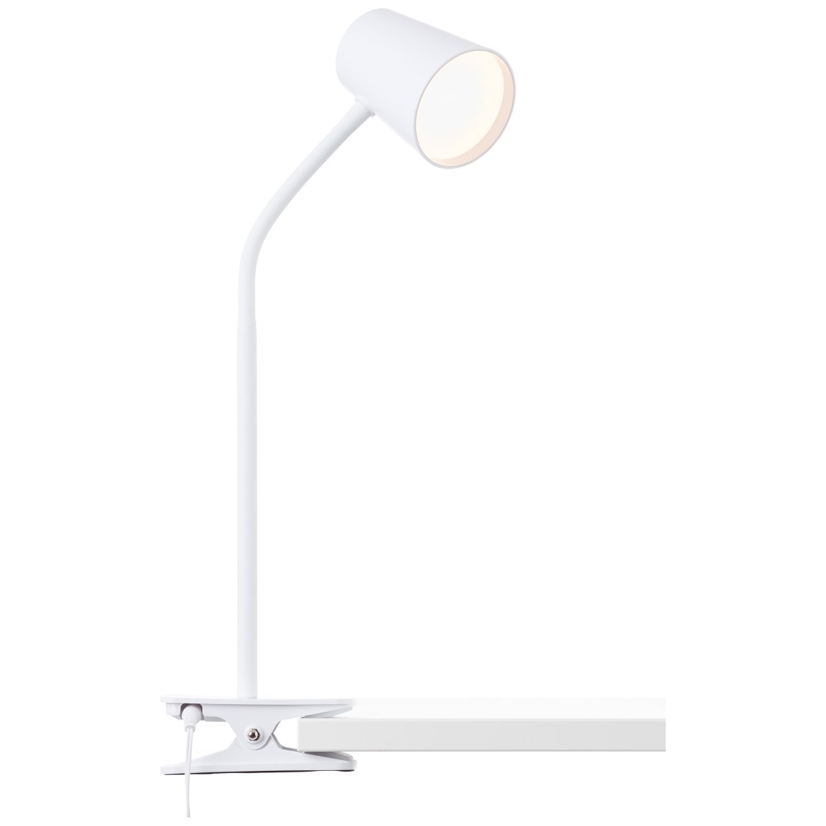 Adda Blanc lampe à pince De Brilliant - Découvrez la lampe à pince polyvalente Adda de Brilliant et apportez plus de lumière à votre maison ou à votre bureau !