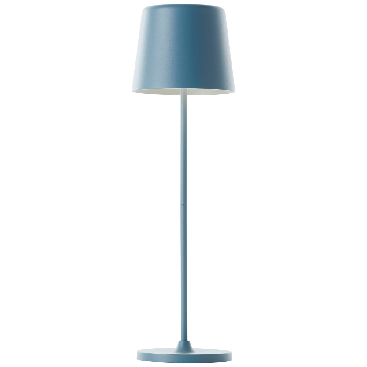 Kaami 37cm Bleu mat portable De Brilliant - La lampe de table LED portable Kaami en bleu mat ; La couleur donne &agrave; votre terrasse, balcon ou jardin une touche moderne.