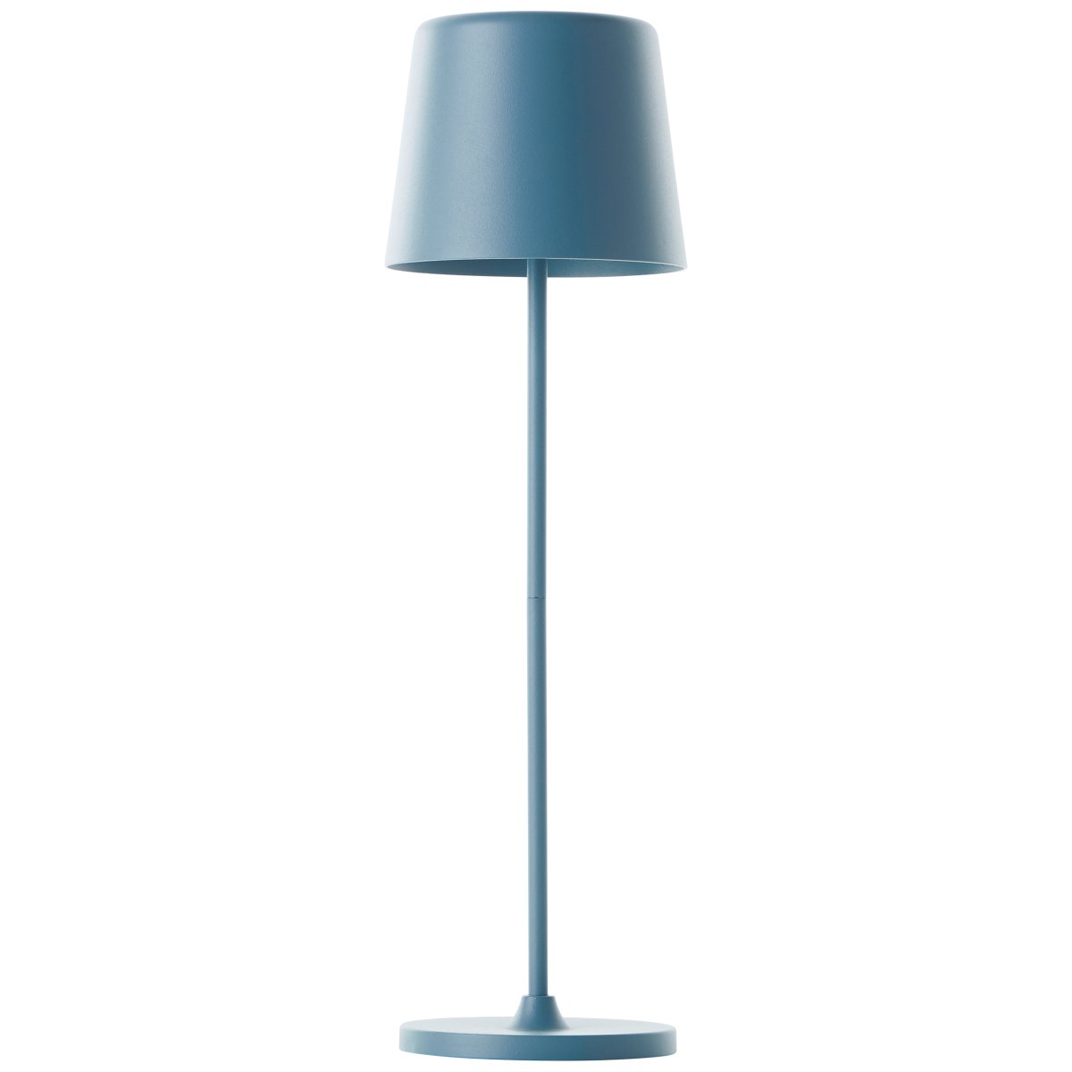 Kaami 37cm Bleu mat portable De Brilliant - La lampe de table LED portable Kaami en bleu mat ; La couleur donne &agrave; votre terrasse, balcon ou jardin une touche moderne.