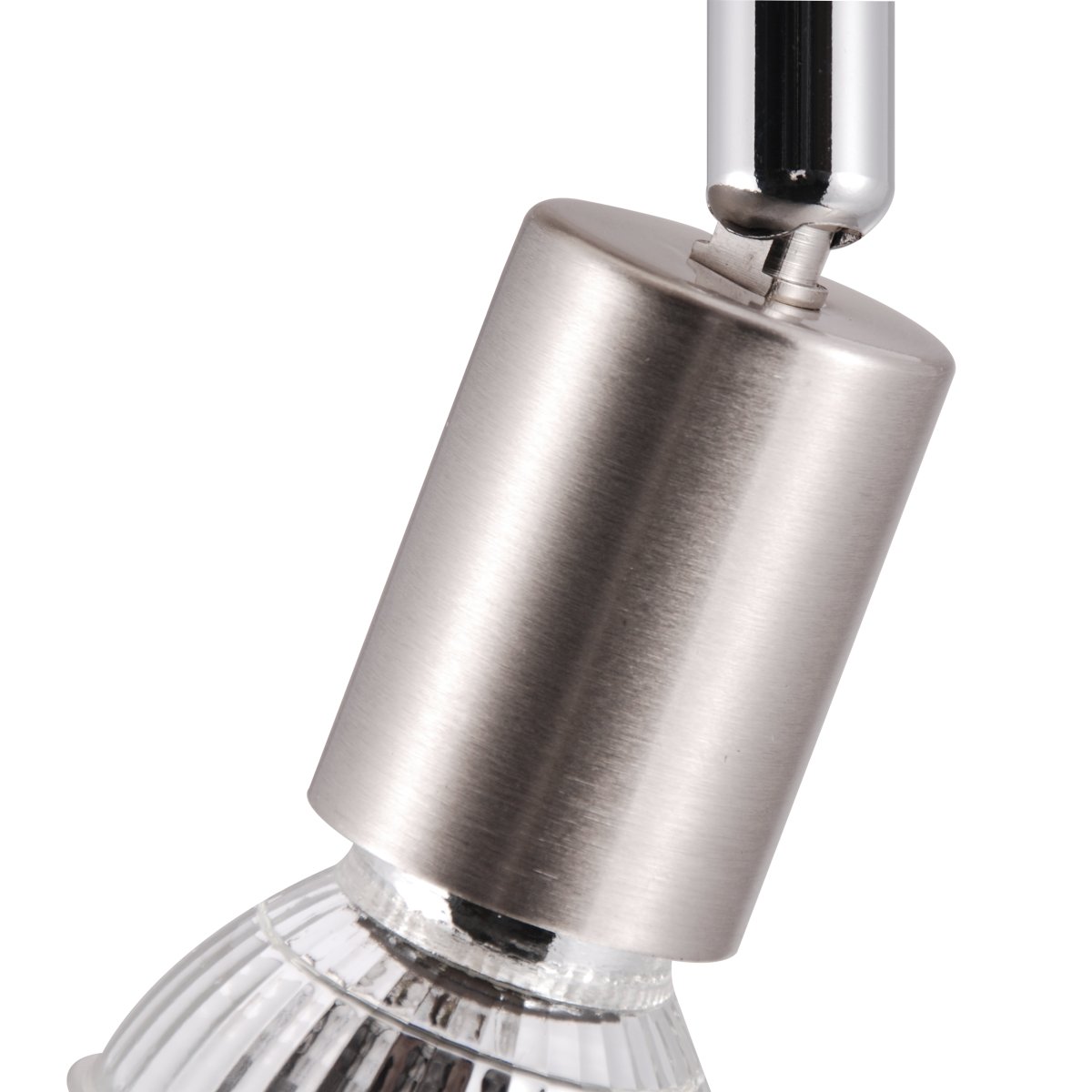 Prato 3 Nickel spot De Brilliant - La lampe est en métal et présente un design élégant qui s'intègre bien dans les intérieurs modernes.