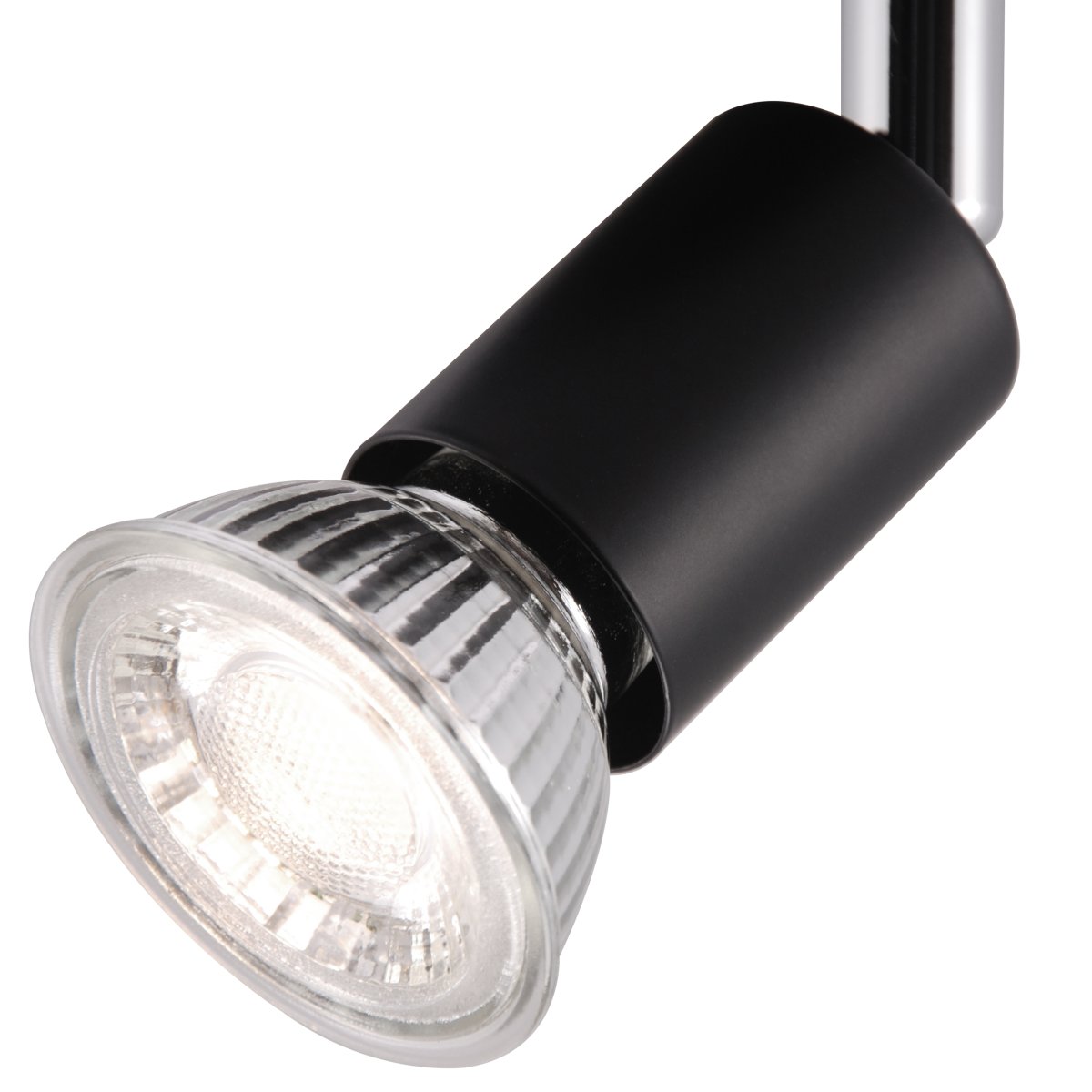 Prato 2 Noir mat spot De Brilliant - La lampe est en métal et présente un design élégant qui s'intègre bien dans les intérieurs modernes.