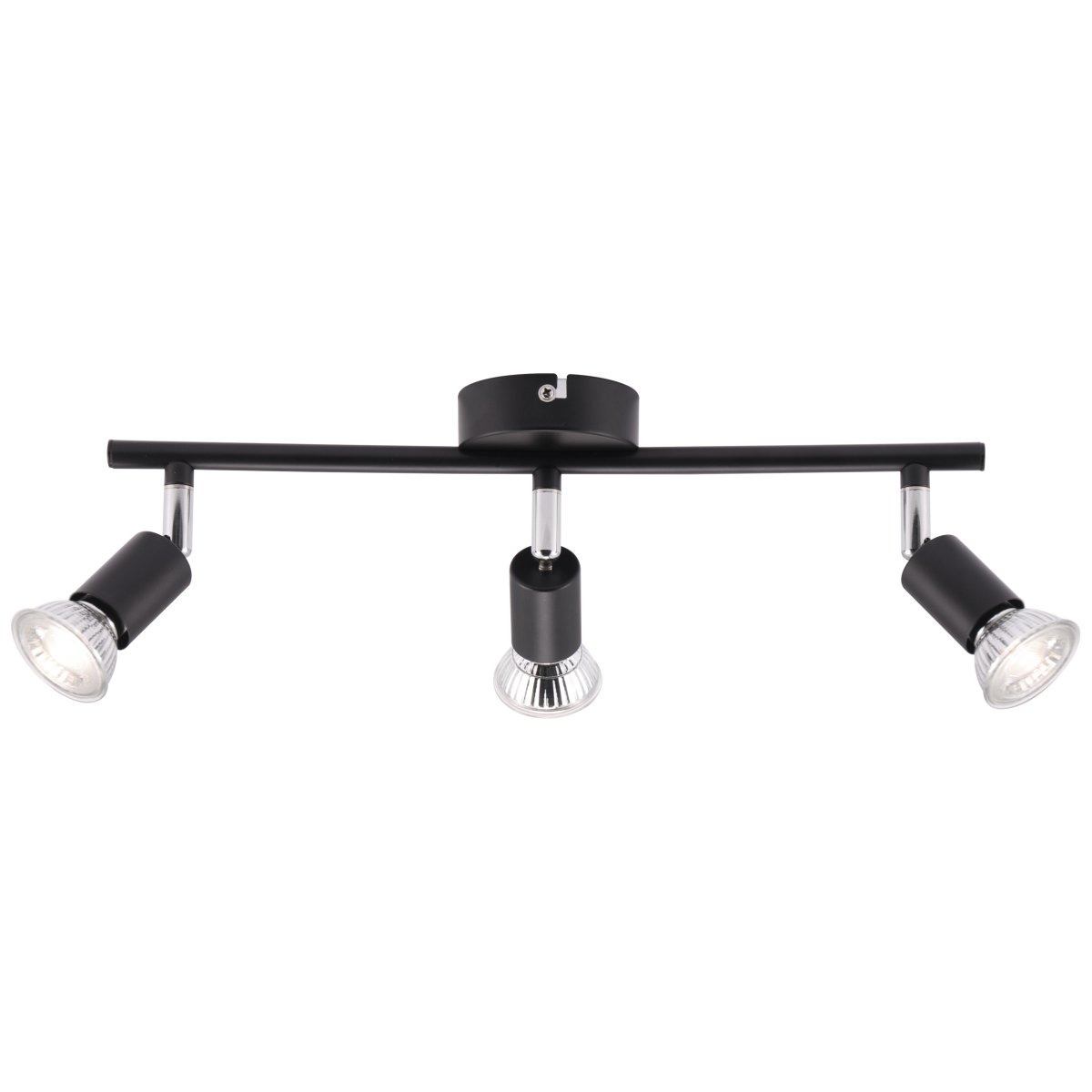 Prato 3 Noir mat spot De Brilliant - La lampe est en métal et présente un design élégant qui s'intègre bien dans les intérieurs modernes.