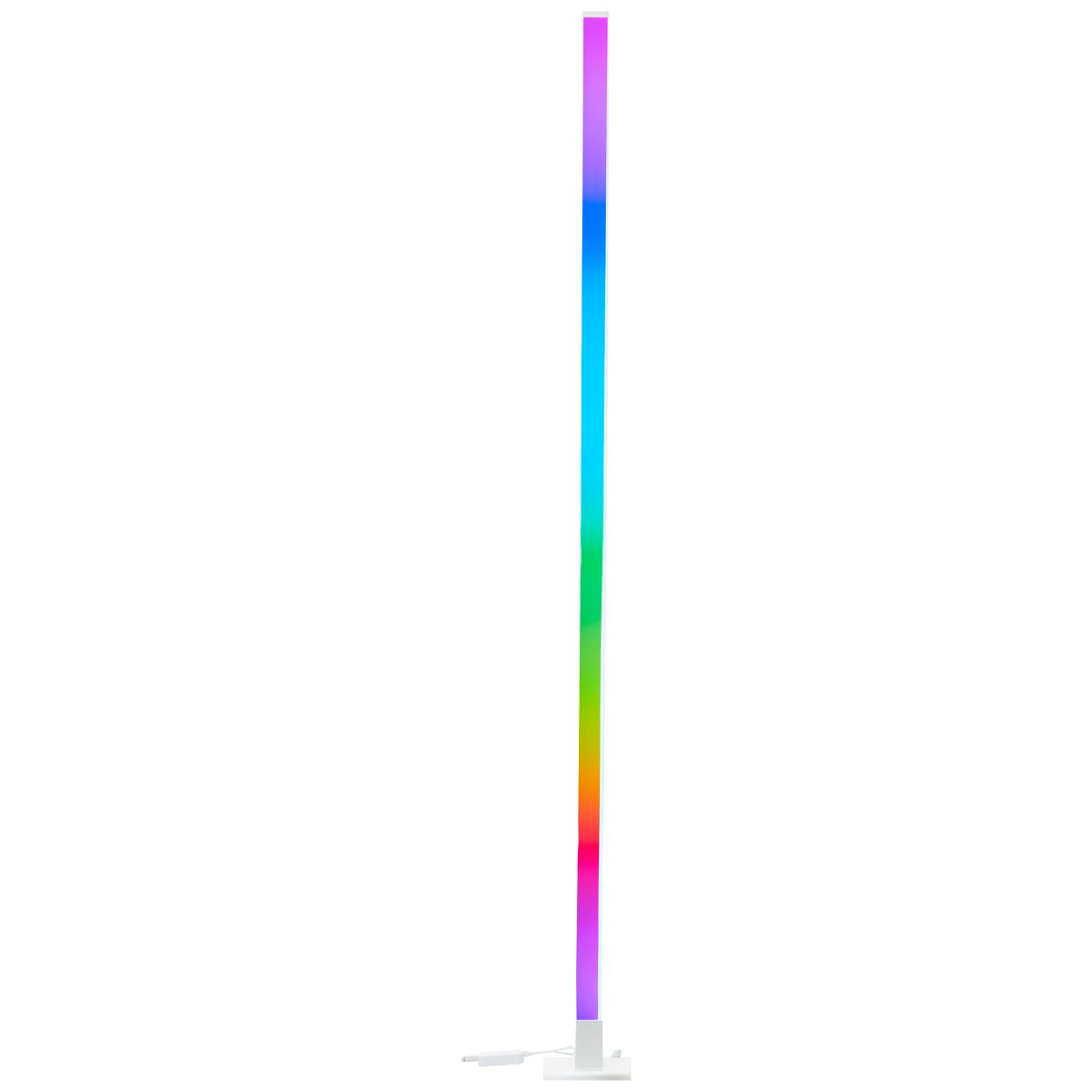 Neele Blanc lampadaire De Brilliant - La lampe dispose d'un capteur de musique intégré qui fait vibrer la lumière au rythme de la musique.