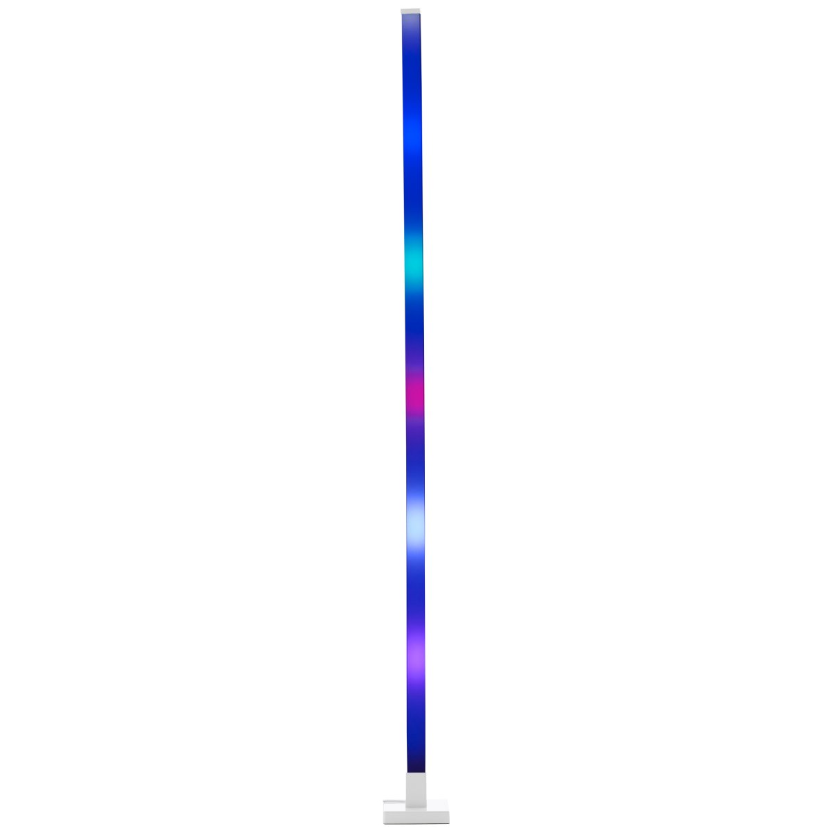 Neele Blanc lampadaire De Brilliant - La lampe dispose d'un capteur de musique intégré qui fait vibrer la lumière au rythme de la musique.