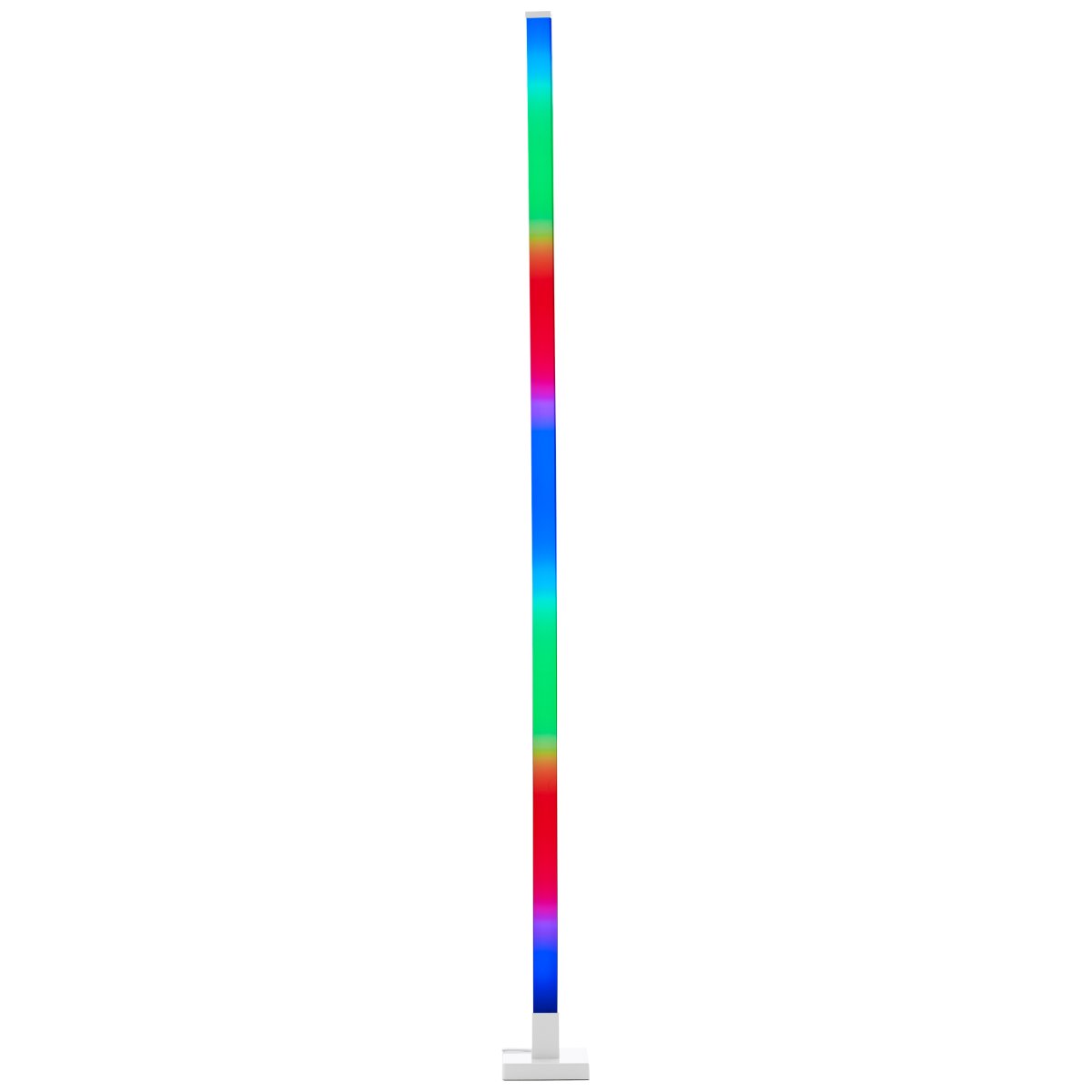 Neele Blanc lampadaire De Brilliant - La lampe dispose d'un capteur de musique intégré qui fait vibrer la lumière au rythme de la musique.