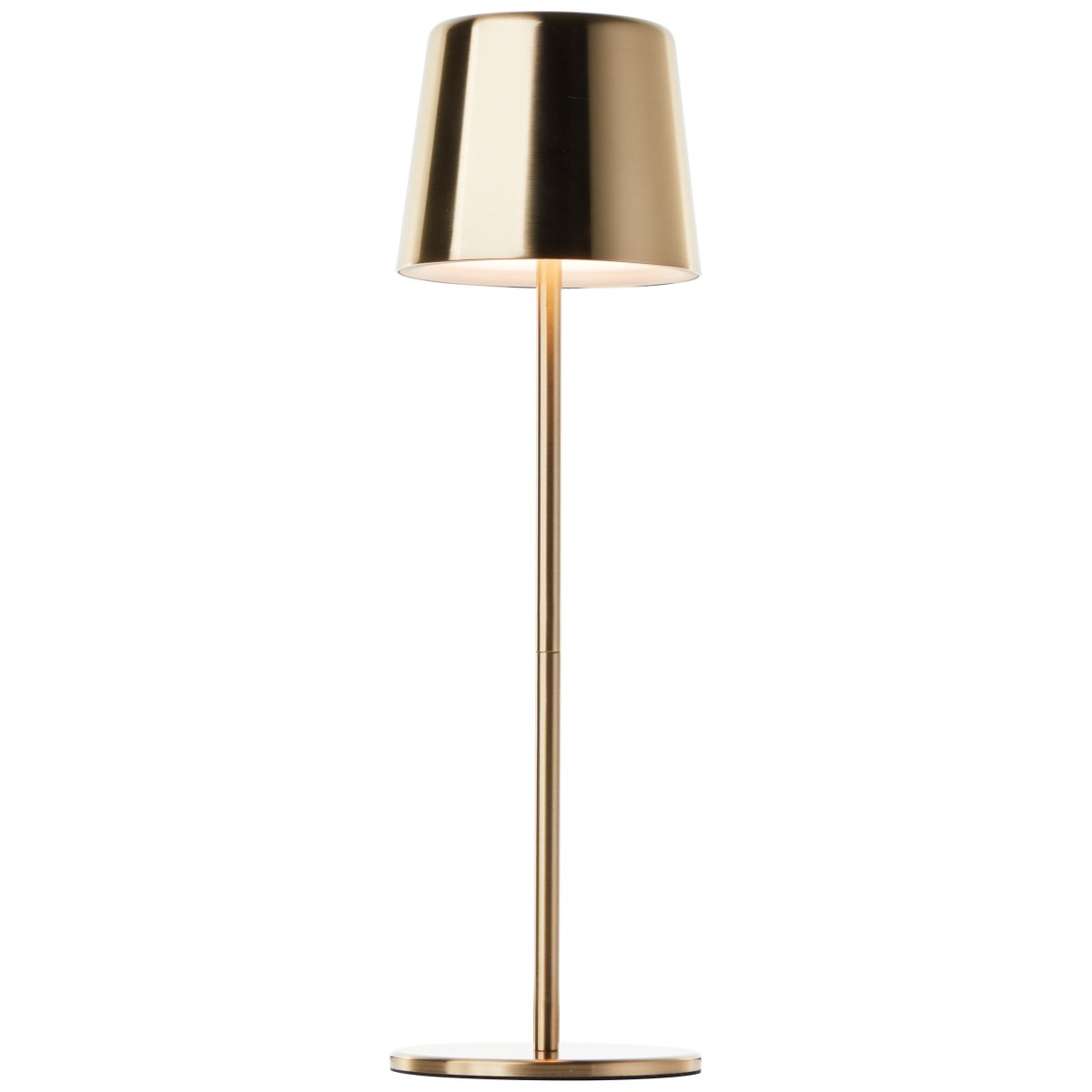 Xaana 37cm Laiton brossé portable De Brilliant - Avec la fonction variateur tactile et la temp&eacute;rature de couleur r&eacute;glable du blanc chaud au blanc froid, il cr&eacute;e une atmosph&egrave;re agr&eacute;able &agrave; l'int&eacute;rieur comme &agrave; l'ext&eacute;rieur.
