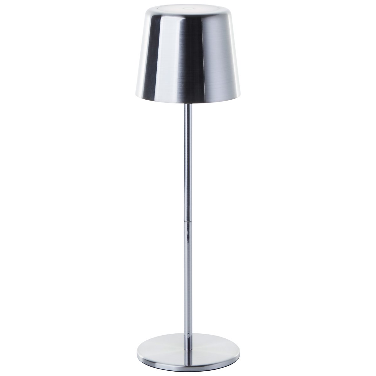 Xaana 37cm Nickel portable De Brilliant - La lampe est de haute qualit&eacute; et poss&egrave;de un indice de protection IP44, ce qui en fait un compagnon fiable dans le jardin, sur le balcon ou sur la terrasse.