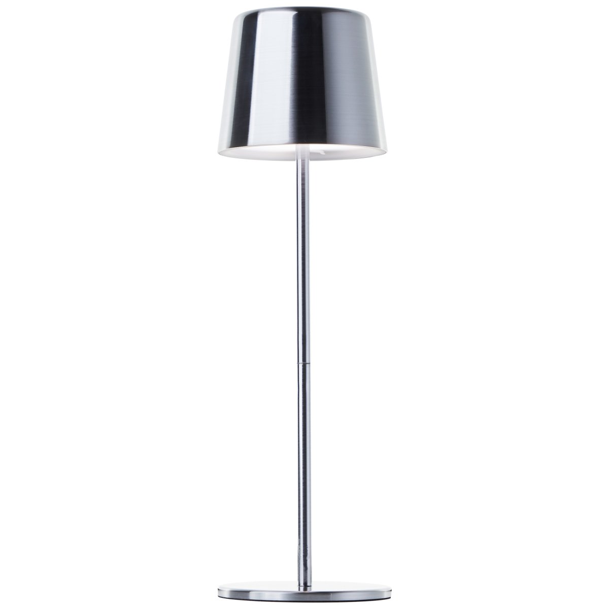 Xaana 37cm Nickel portable De Brilliant - La lampe est de haute qualit&eacute; et poss&egrave;de un indice de protection IP44, ce qui en fait un compagnon fiable dans le jardin, sur le balcon ou sur la terrasse.